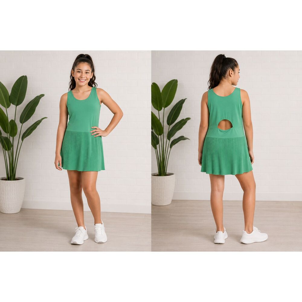 Athletic Works Girls XXL 18 Green Pleated Skort Dress Activewear Tennis #13